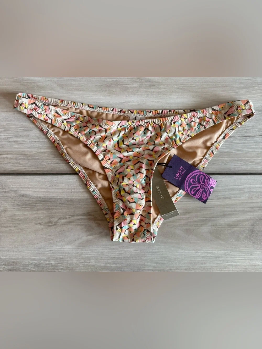 J Crew Kaleidoscope Bikini Orange XS NWT